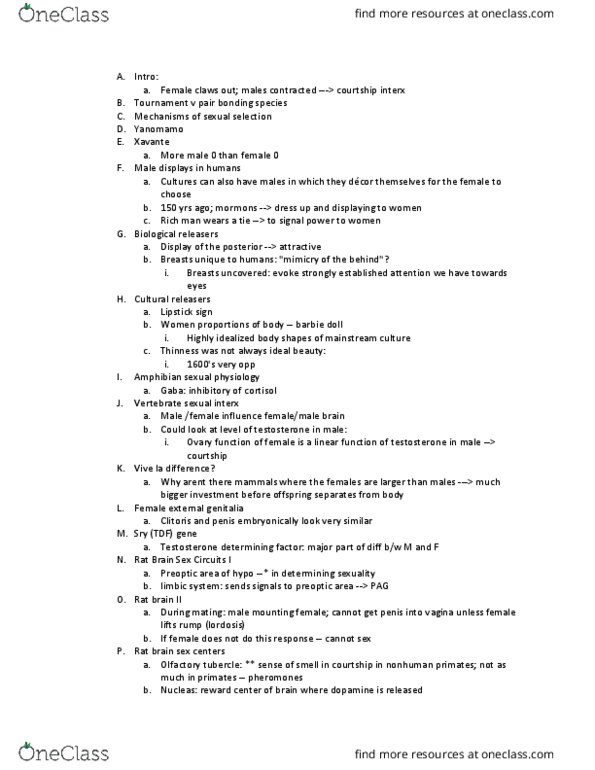 ANT 201 Lecture Notes - Lecture 19: Preoptic Area, Barbie, Olfactory Tubercle thumbnail