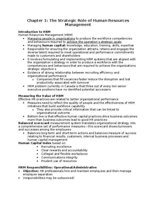 BU354 Chapter Notes - Chapter 1: Sandwich Generation, Scientific Management, Software System thumbnail