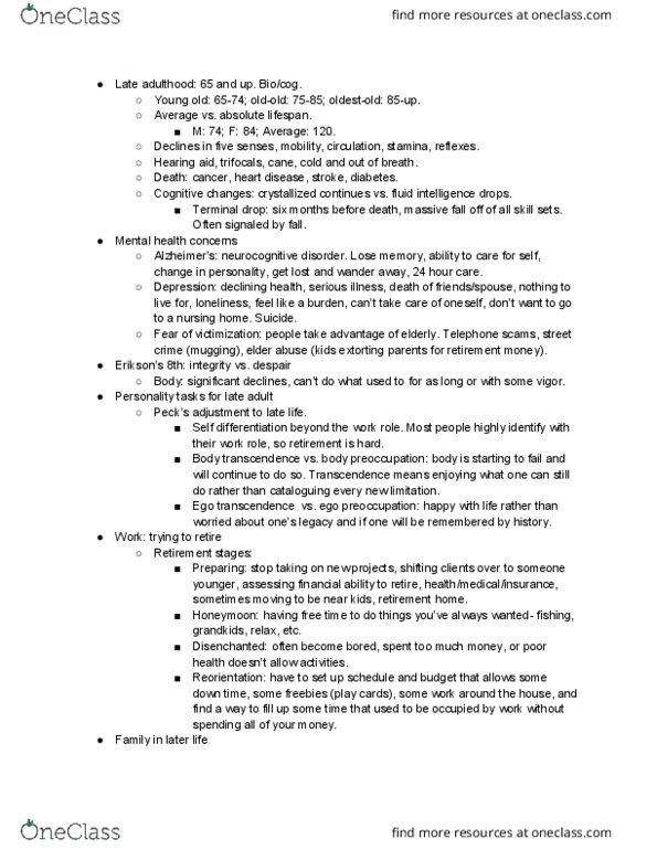 PSYC 304 Lecture Notes - Lecture 14: Dsm-5, Elder Abuse, Hearing Aid thumbnail