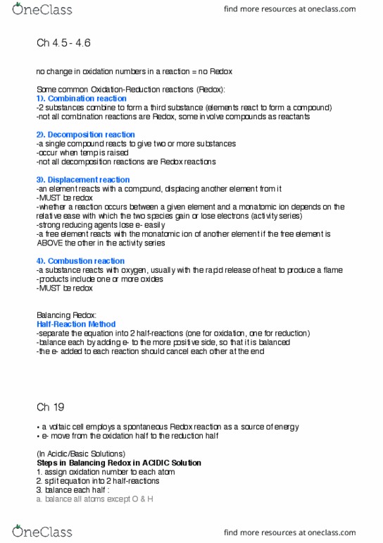 CHEM 1040 Lecture Notes - Lecture 4: Electromotive Force, Electrochemical Cell, Phase Boundary thumbnail