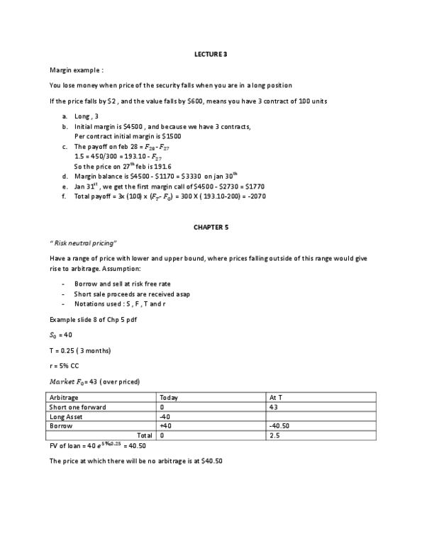 ADMS 4503 Lecture Notes - Dividend Yield, Risk-Free Interest Rate, Forward Contract thumbnail