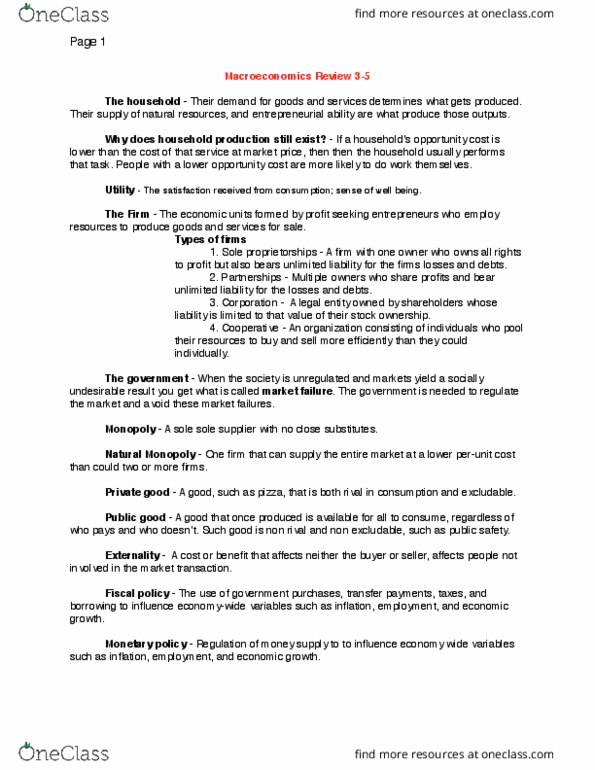 ECON 1BB3 Chapter Notes - Chapter 3-5: Mercantilism, Real Gross Domestic Product, Gross Domestic Product thumbnail