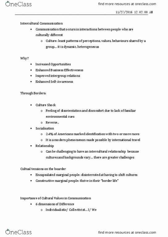 COMM 1101 Lecture Notes - Lecture 31: Decision-Making, Spreadability, Uncertainty Reduction Theory thumbnail