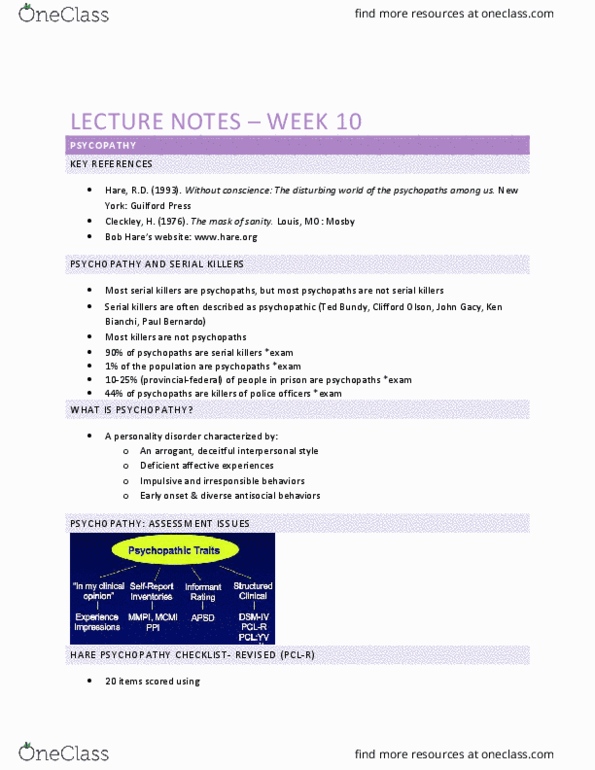 PSYC 2400 Lecture Notes - Lecture 10: Social Therapy, Radioactive Tracer, Word Processor thumbnail