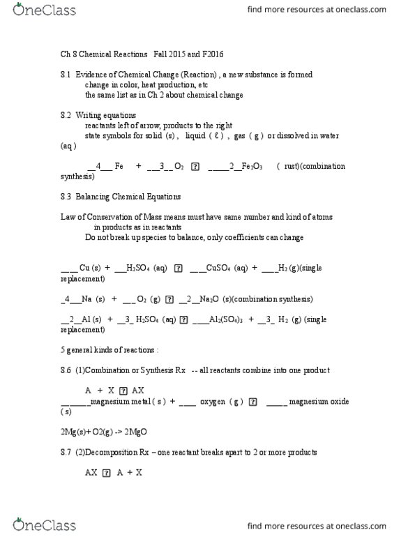 CHM 109 Lecture Notes - Lecture 7: Sodium Chloride, Sodium Hydroxide, Magnesium Oxide thumbnail