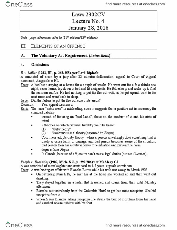 LAWS 2302 Lecture Notes - Lecture 4: Laudanum, Epiglottis, Asthma thumbnail