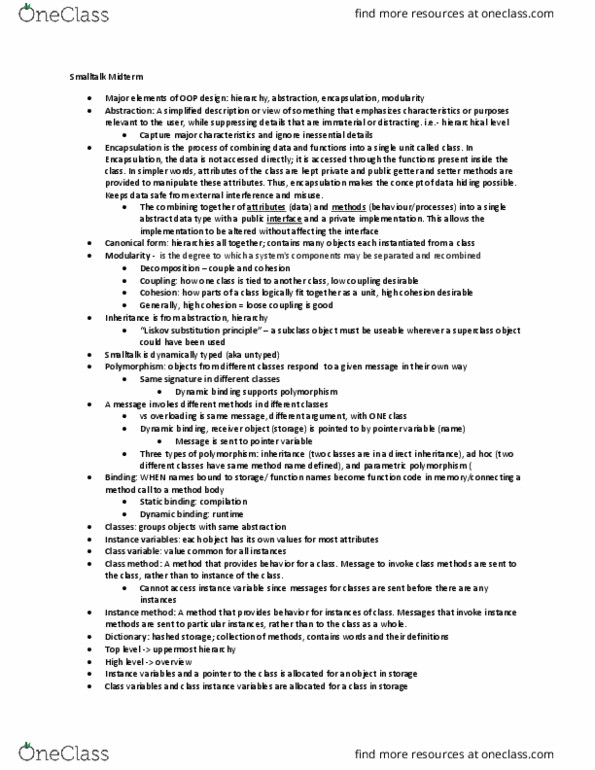 CPS 311 Chapter Notes - Chapter 2: Minimum Bounding Box, Adenosine A2B Receptor, Liskov Substitution Principle thumbnail