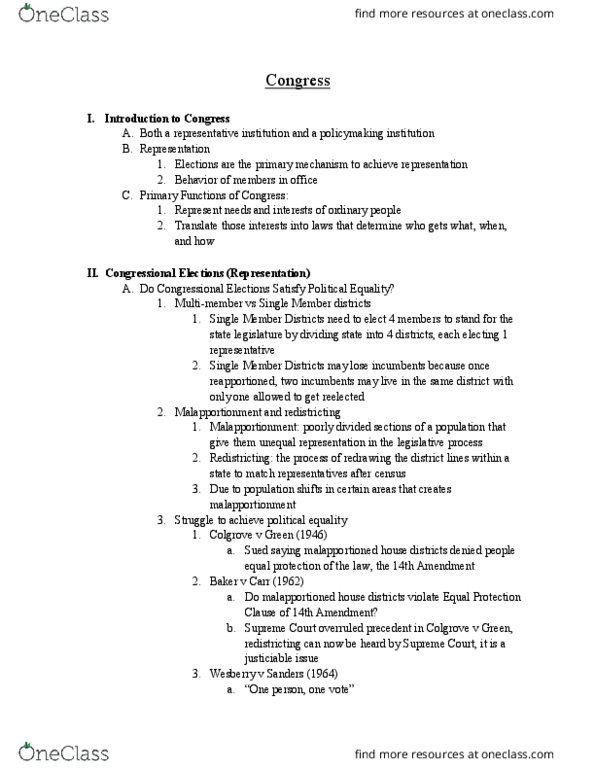 BIOL 206 Lecture Notes - Lecture 16: Decision Points, Discharge Petition, Gerrymandering thumbnail