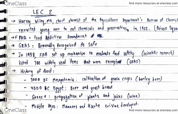 FST 10 Lecture Notes - Lecture 2: Mass Production, Marination, Sawad thumbnail