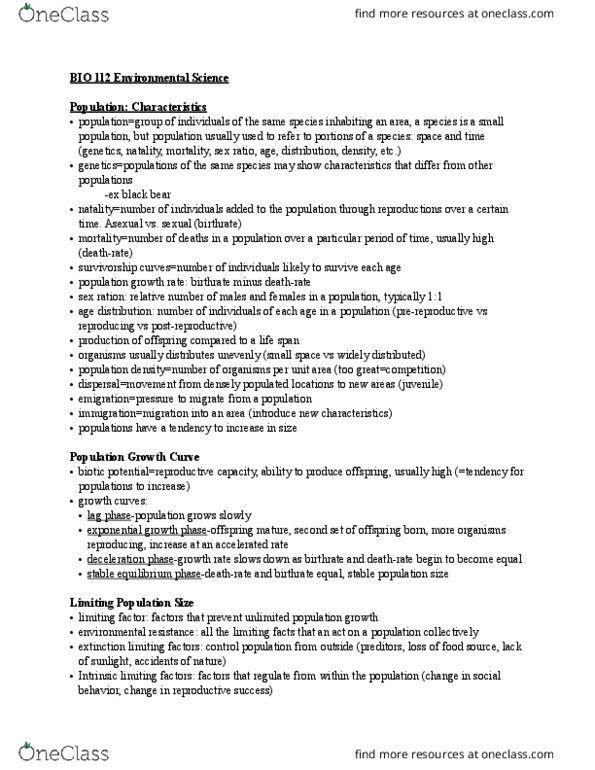 BIO 112 Lecture Notes - Lecture 7: Total Fertility Rate, Gross National Income, Surface Mining thumbnail