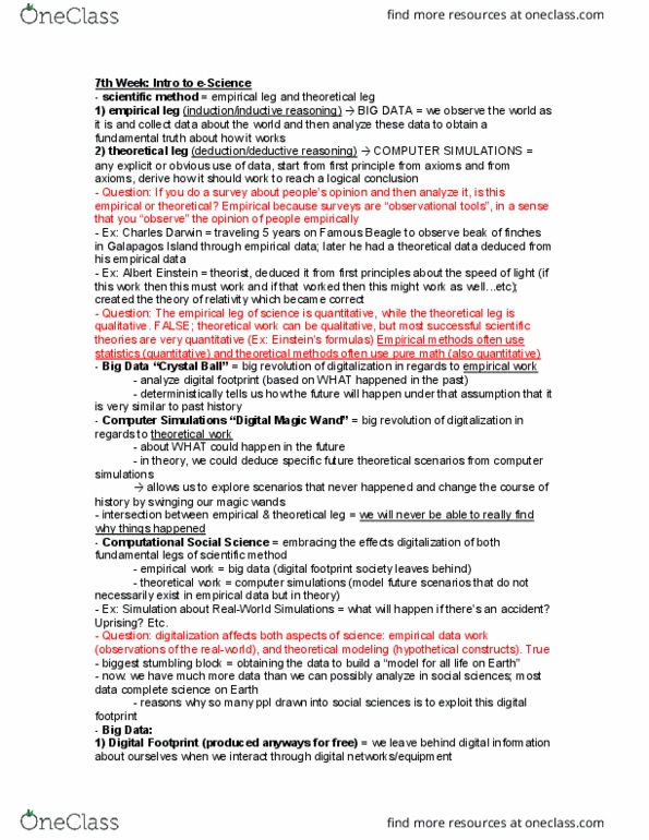 CMN 170 Lecture Notes - Lecture 7: Predictive Policing, Chessboard, Homophily thumbnail