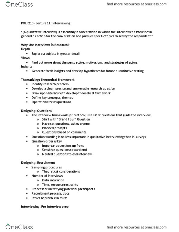 POLI 210 Lecture Notes - Lecture 11: Sexual Orientation, Nvivo, Informed Consent thumbnail
