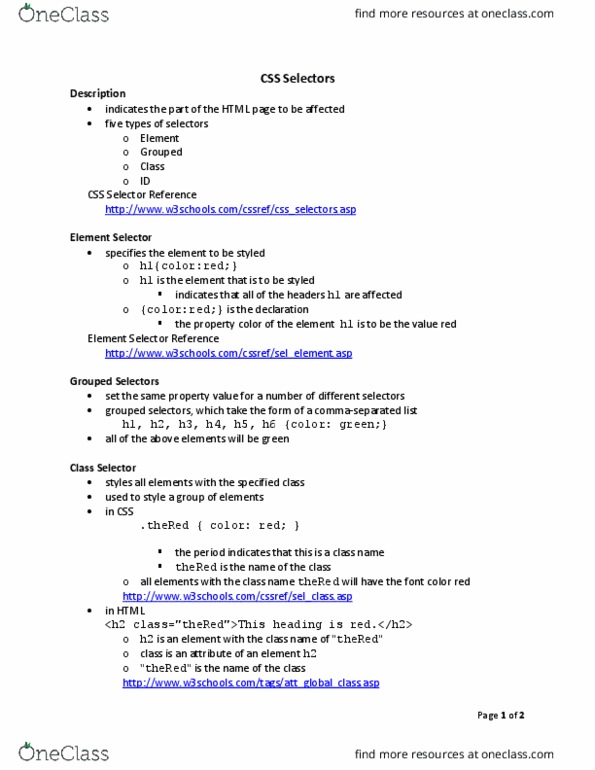 SYST 10049 Lecture 5: S14 - CSS Selectors thumbnail