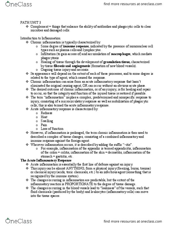 PATH 3610 Lecture Notes - Lecture 3: Ibuprofen, Seminiferous Tubule, Pneumonia (Non-Human) thumbnail