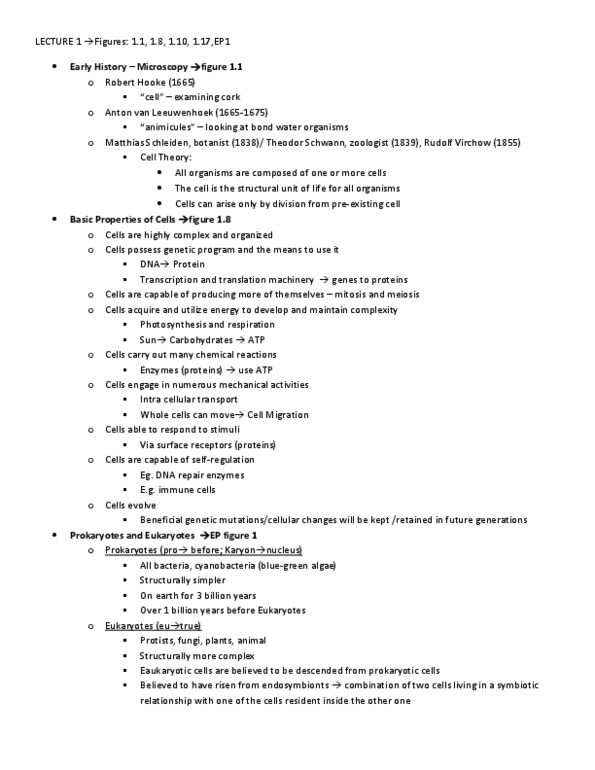 BIOB10H3 Lecture Notes - Electron Microscope, Nanometre, Nucleoid thumbnail