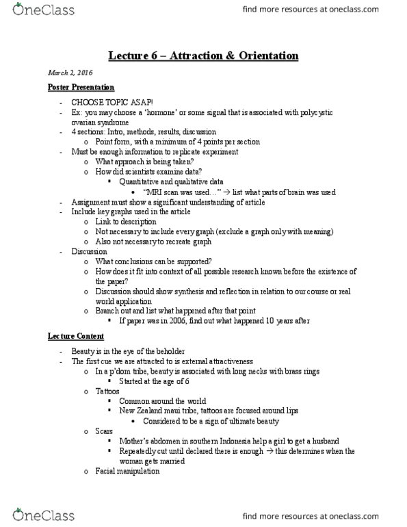 PSY354H5 Lecture Notes - Lecture 6: Statistical Hypothesis Testing, Mate Choice, Coroner thumbnail