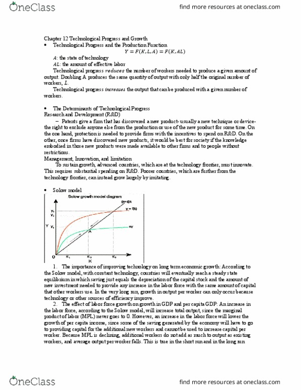 CAS EC 202 Chapter Notes - Chapter 10: Marginal Product thumbnail