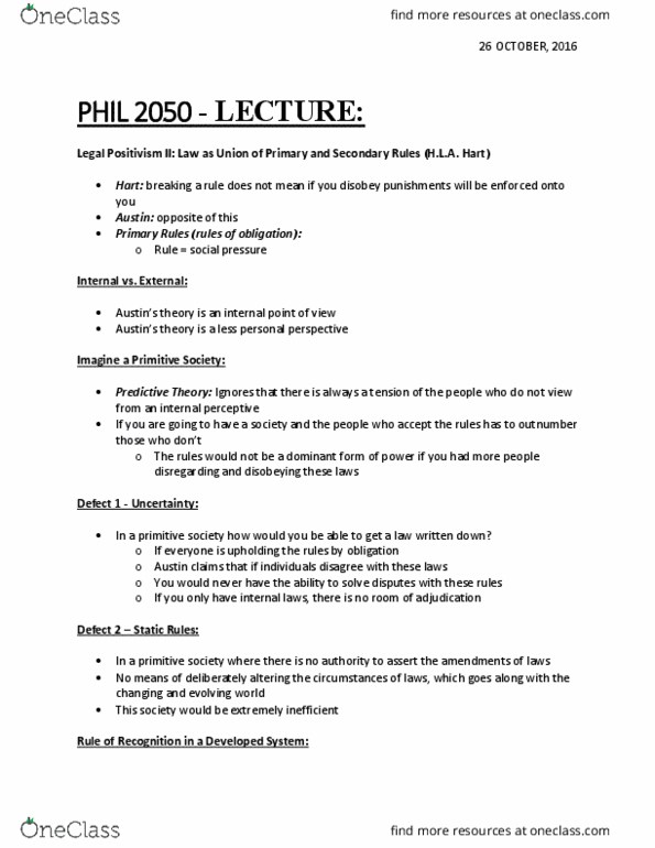 PHIL 2050 Lecture 8: Legal Positivism II - John Austin thumbnail