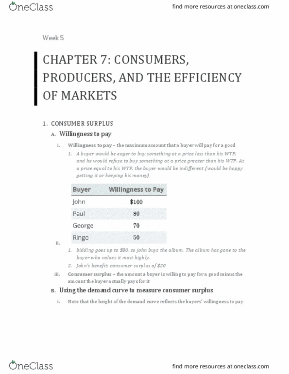 ECON 101 Chapter Notes - Chapter 7: Market Power, Market Failure, Externality thumbnail