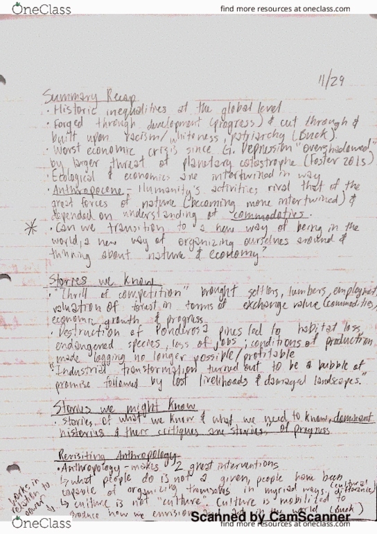 ANTHRO 104 Lecture 14: The Mushroom at the End of the World, Anthropocene and Commodities, Ecological destruction, Revisiting Anthropology, Tsing's Intervention, Matsutake and Collaborative survival, What survives despite Capitalism thumbnail