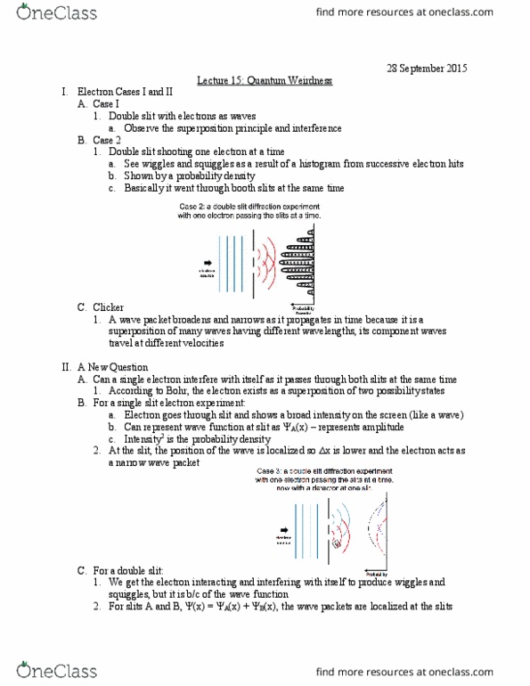 L07 Chem 111A Lecture Notes - Lecture 15: Uncertainty Principle, Wave Packet thumbnail