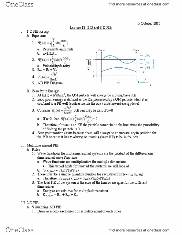 L07 Chem 111A Lecture Notes - Lecture 18: Contour Line, Zero-Point Energy, Multidimensional System thumbnail