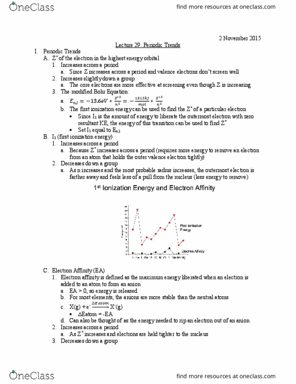 L07 Chem 111A Lecture Notes - Lecture 29: Atomic Orbital, Noble Gas, Valence Electron thumbnail