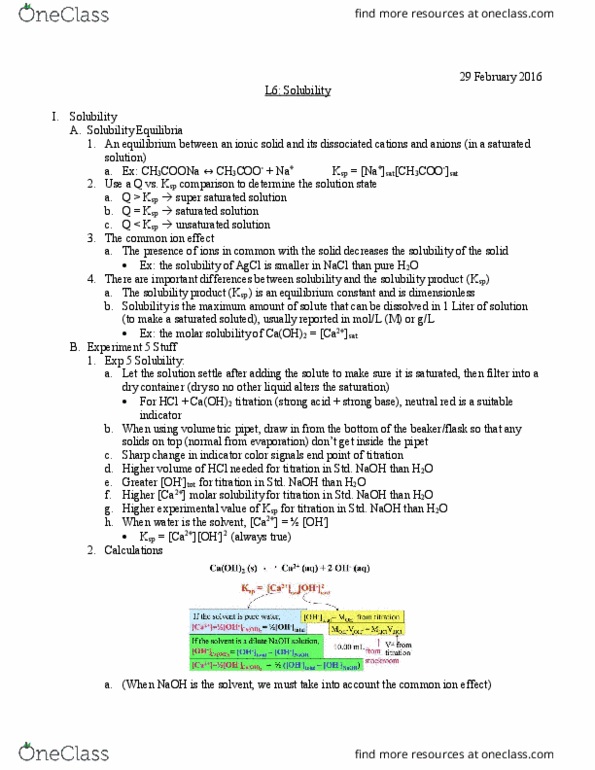 L07 Chem 151 Lecture Notes - Lecture 26: Sodium Chloride, Equilibrium Constant, Chief Operating Officer thumbnail