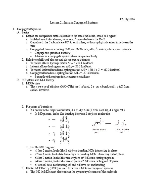 L07 Chem 261 Lecture Notes - Lecture 21: Reaction Rate, Molecular Orbital Diagram, Alkene thumbnail