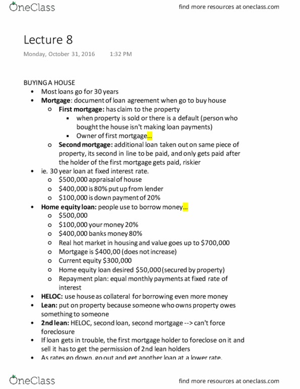 UGBA 196 Lecture Notes - Lecture 9: Negative Amortization, Lightning, Zillow thumbnail