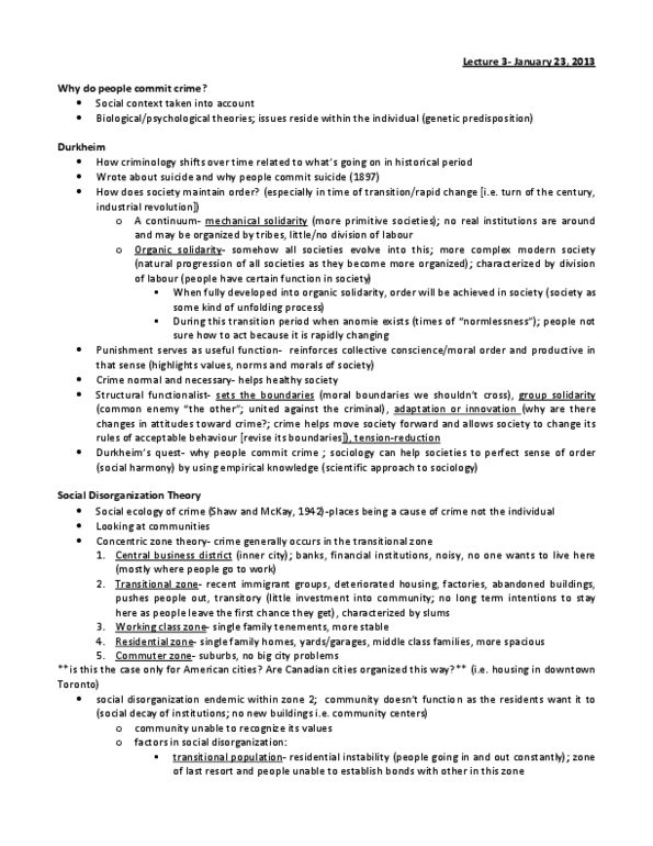 SOC205H5 Lecture Notes - Arson, Delayed Gratification, Nonconformist thumbnail