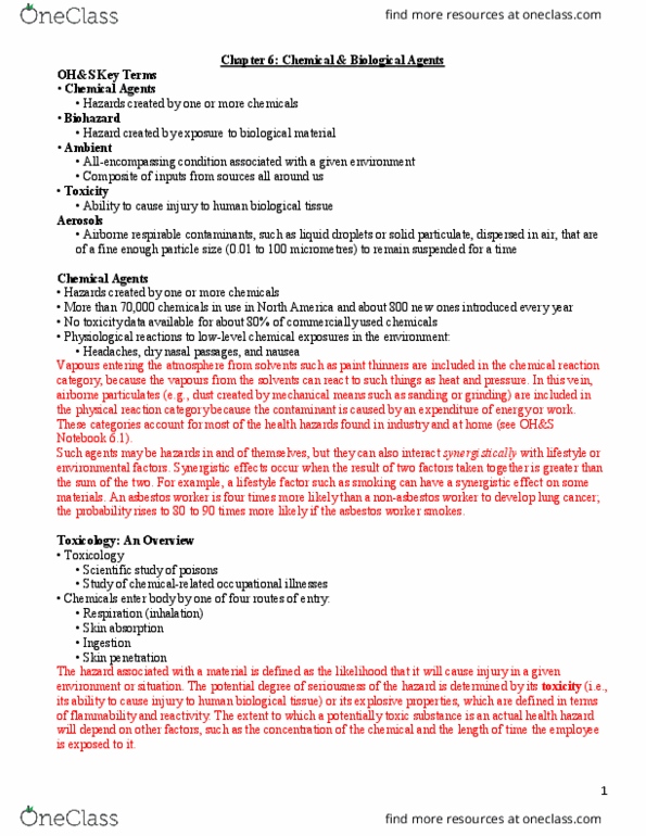 MHR 711 Lecture Notes - Lecture 6: Hypodermic Needle, Chemical Pneumonitis, Vapor Pressure thumbnail