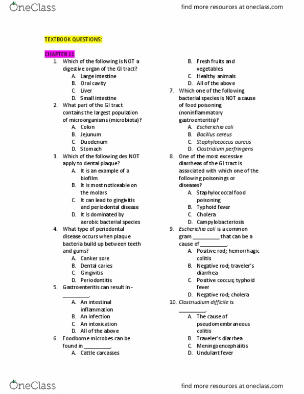 MIC 201 Chapter Notes - Chapter 11-18, 24: Rocky Mountain Spotted Fever, Typhoid Fever, Chlamydia Trachomatis thumbnail