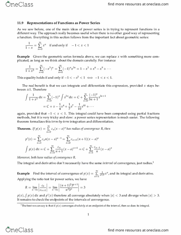 MATH 2B Chapter Notes - Chapter 11.9: Absolute Convergence, Ratio Test, Partial Fraction Decomposition thumbnail