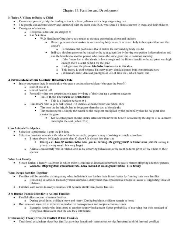 PSYC 3100 Chapter Notes - Chapter 13: Neophobia, Playtime, Social Forces thumbnail