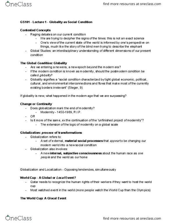 GS101 Lecture Notes - Lecture 1: Exact Sciences thumbnail