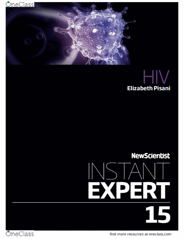HLTH101 Lecture 2: Pisani Instant Expert HIV thumbnail