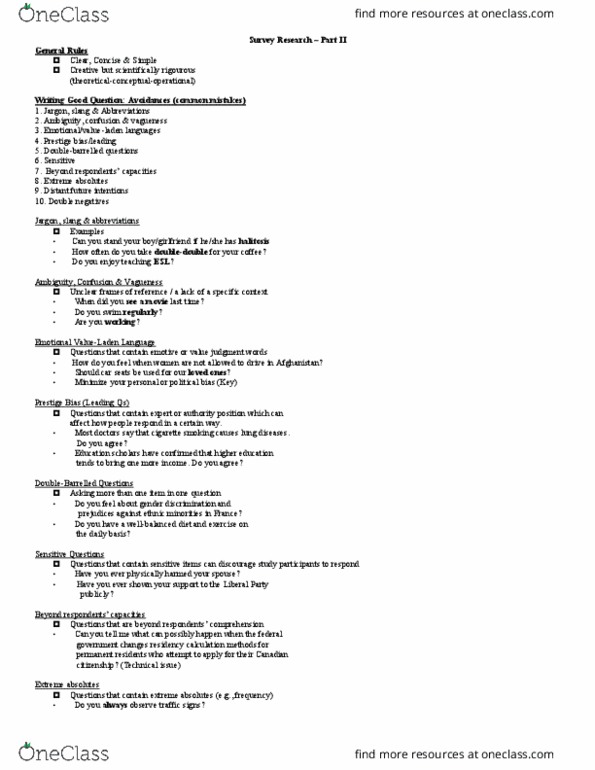 Sociology 2206A/B Lecture Notes - Lecture 4: Double Negative, Jargon, Opata Language thumbnail