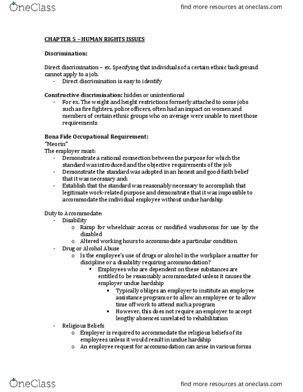 MHR 600 Lecture Notes - Lecture 3: Fide, The Employer, Employee Assistance Program thumbnail