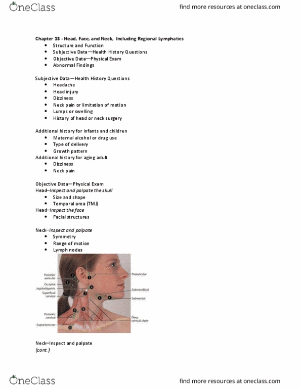 NSG 2317 Chapter Notes - Chapter 13: Thyroid, Reduced Affect Display, Palpation thumbnail