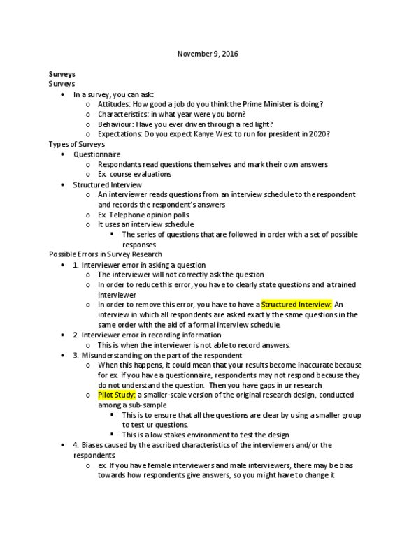 SOC221H5 Lecture Notes - Lecture 3: Double Negative, Leading Question, Jargon thumbnail