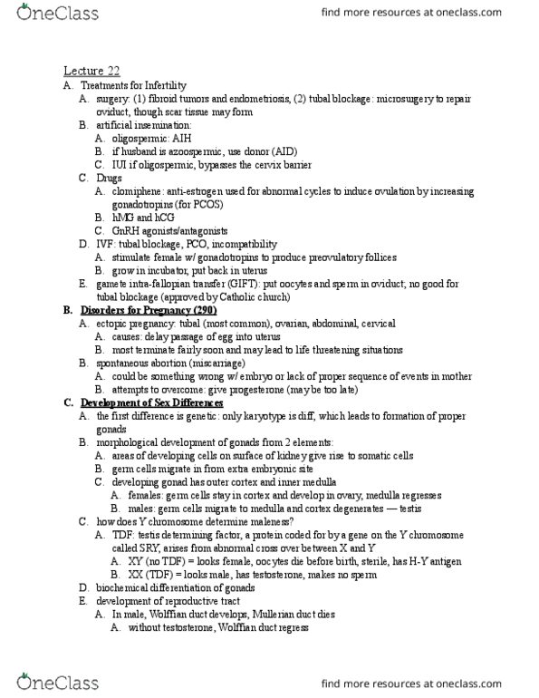 FGSS 2140 Lecture Notes - Lecture 22: Transitional Fossil, Sertoli Cell, Dehydroepiandrosterone thumbnail