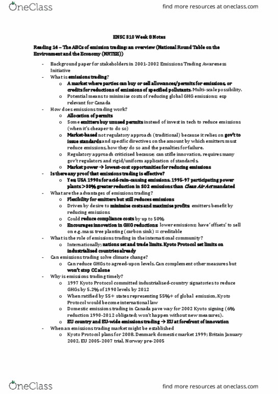 ENSC 310 Lecture Notes - Lecture 15: Informed Consent, Deferral, Tonne thumbnail