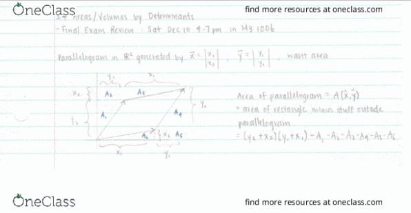 MATH115 Lecture Notes - Lecture 12: Parallelogram thumbnail