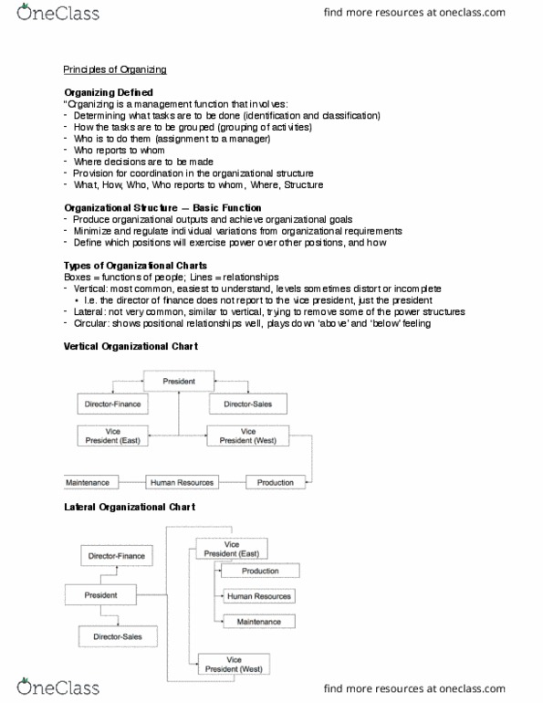 Kinesiology 2298A/B Lecture Notes - Lecture 7: Organizational Chart, Byrsonima Crassifolia, Mcdonaldization thumbnail