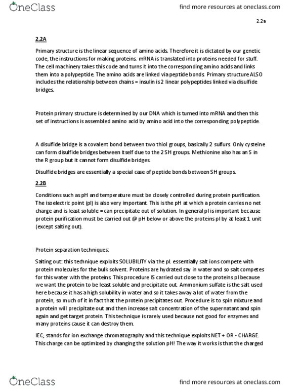 BMB 401 Lecture Notes - Lecture 2: Electric Field, Phenylalanine, High-Performance Liquid Chromatography thumbnail