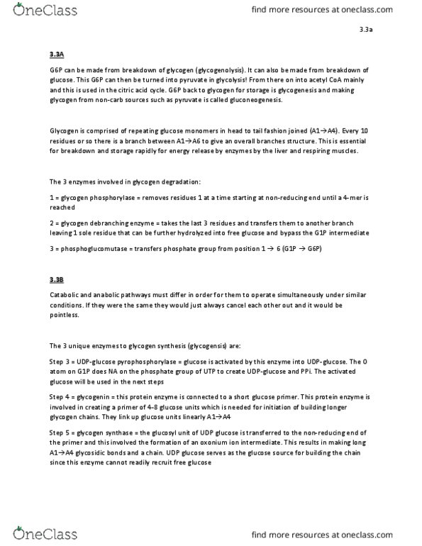 BMB 401 Lecture Notes - Lecture 3: Protein Phosphatase, Phosphorylase Kinase, Glucagon thumbnail