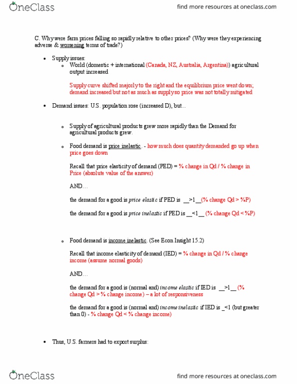 ECON 2200 Lecture Notes - Lecture 8: Grain Elevator, Economic Equilibrium, Normal Good thumbnail