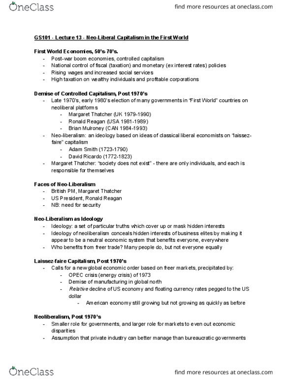 GS101 Lecture Notes - Lecture 13: Media Culture, Three Worlds Theory, Iron Curtain thumbnail