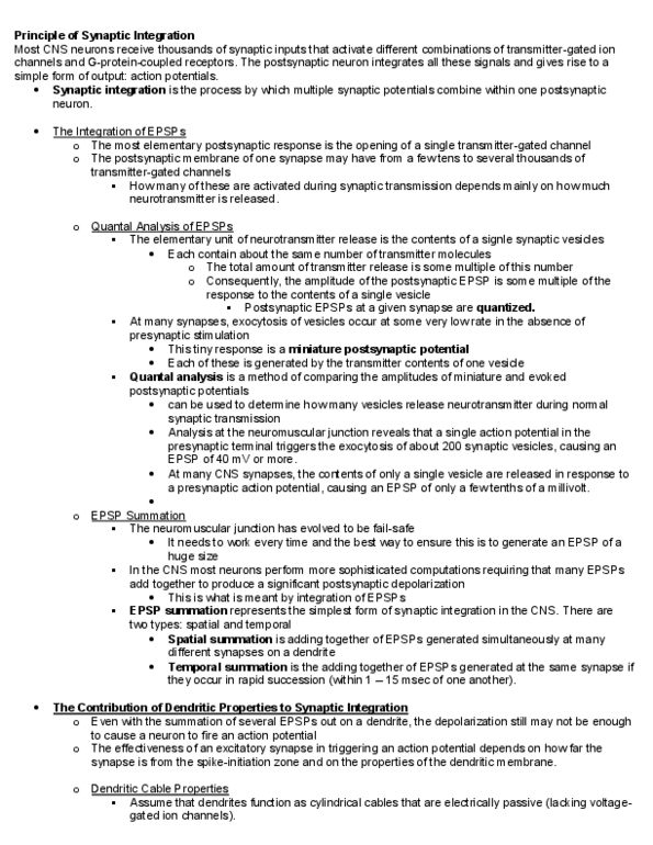 PSYC 410 Lecture Notes - Inhibitory Postsynaptic Potential, Cyclic Adenosine Monophosphate, Cytosol thumbnail